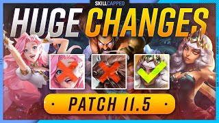 NEW PATCH 11.5 CHANGES: HUGE META SHIFTING BUFFS and NERFS - League of Legends