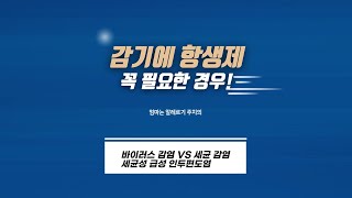 목아픈 감기증상, 항생제가 필요한 경우?