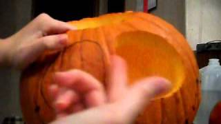 How-To Jack Skellington Pumpkin (Sort of)