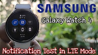 Samsung Galaxy Watch 4 - LTE Notification Test (English)