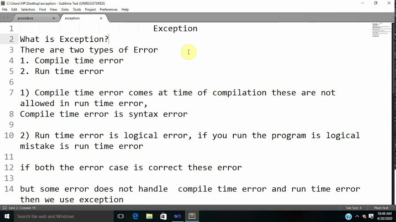 How To Use Exception Handling In Vb.net Part 1 - YouTube