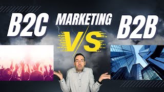 The differences in B2C vs B2B marketing. Business to business versus business to customer/consumer!