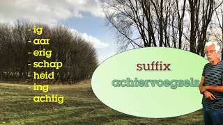 grammatica niveau: A2/B1/B2:suffix - achtervoegsel