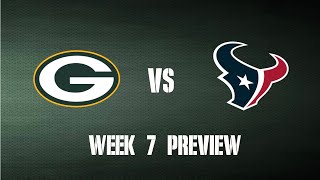 Packers vs Texans Week 7 Preview