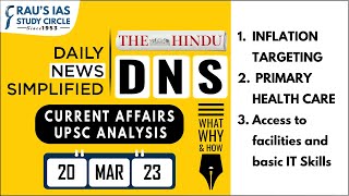 The Hindu Analysis | 20th  March, 2023 | Daily Current Affairs | UPSC CSE 2023 | DNS
