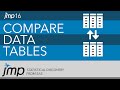 Compare Data Tables in JMP 16