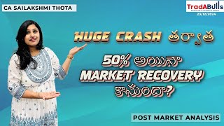 Huge crash తర్వాత, 50% అయినా market recovery కానుందా?