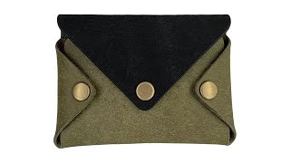 【Rascasse-ラスカス】グリージオ×ブラック-プエブロ-Delta Wallet-デルタウォレット