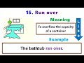 15 phrasal verbs in english grammar with run run down run out of run on run in…