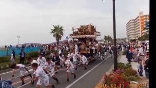 20160917 8やわたんまち1日目北條海岸年番神明町の出発