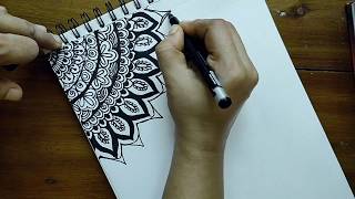 Mandala art/Daily Challenge#08/Easy drawing for begginers