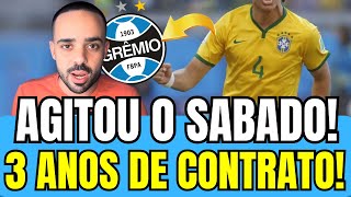 😱🔵 URGENTE! AGITOU O SABADO ! TORCEDOR ENLOUQUECE!  CONFIRMOU AGORA ! NOTICIAS DO GRÊMIO HOJE