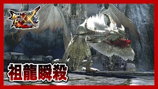 【MHXX】廃人2人が最強禁忌古龍を瞬殺してみた（祖龍ミラルーツ）