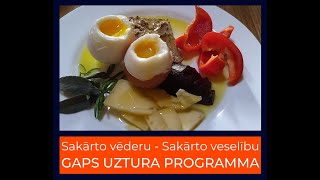 Saruna par GAPSOnCon un kursu Sakārto vēderu - Sakārto veselību GAPS INTRO Izaicinājums 29.01.2021