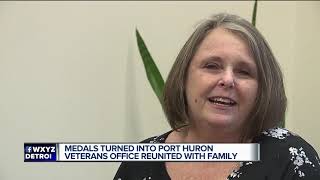 Medals turned into Port Huron Veterans Office reunited with family