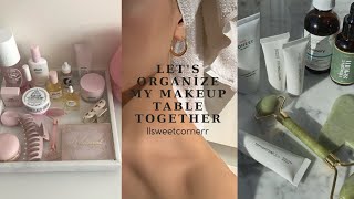 makyaj masamı birlikte düzenleyelim | Let's organize my makeup table together | llsweetcornerr