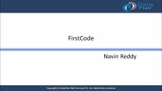 Java Hello World - FirstCode