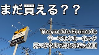 まだあるのか？ワークマン秋冬のThermolite Ecomodeサーマルクルーネックを見つけるまで帰れません企画