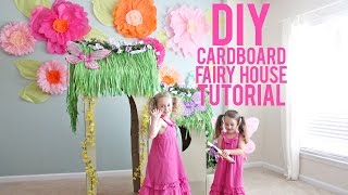 DIY Cardboard Fairy House Tutorial