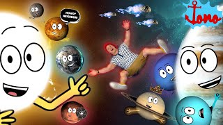 Planets of The Solar System Educational Song For Kids! 🪐  Outer Space Brain Break 🚀 JONO KIDS SHOW