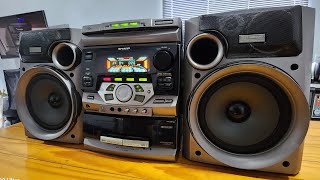 MINI SYSTEM SHARP CD-K1600 MUITO TOP!!