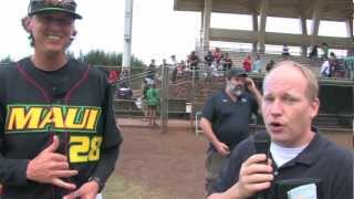 Jamie Vermilyea Interview Last Home Game 08-19-12 Na Koa Ikaika Maui Baseball