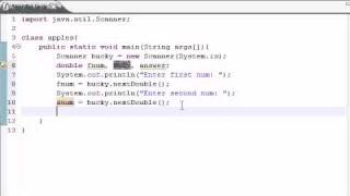 Java Programming Tutorial - 7 - Building a Basic Calculator.flv