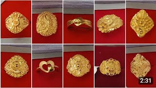 New Gold Ring Designs For Women's With Price || Daily Use Ring Design In Gold