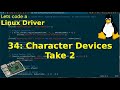 Let's code a Linux Driver-34: Character Devices Take 2 (registering device numbers & cdev callbacks)