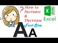 How to Change Font Size In Excel | Fonts | Font Style | Free Fonts #fonts