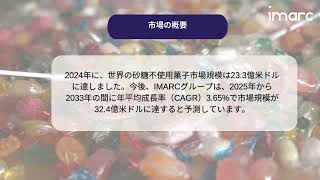 無糖菓子市場の成長、動向、予測レポート 2025-2033