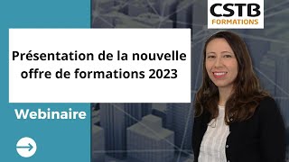 webinaire : Présentation de la nouvelle offre de formations 2023