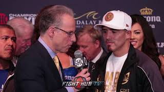 BRANDON RIOS "I'M COMING TO KO DANNY GARCIA OUT" AFTER WEIGH INS