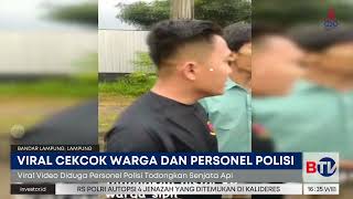 Video Viral Cekcok Warga dan Personel Polisi