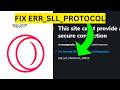 How To Fix Opera GX ERR SSL Protocol Error(EASY)