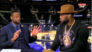 LeBron James Interview Warriors vs Cavaliers Dwyane Wade Game 3 2015 NBA Finals