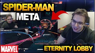 Necros shows How to use the Spider-man in Eternity lobby!!