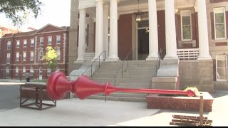 Babcock building cupola spire unveiled