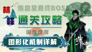 详细解剖！林峰-最终BOSS丨困难-10人团炼血堂丨图形化机制详解丨结尾包含全流程《诛仙世界》血薇