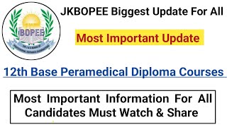 JKBOPEE Most Important Information For All Candidates Must Watch \u0026 Share Video