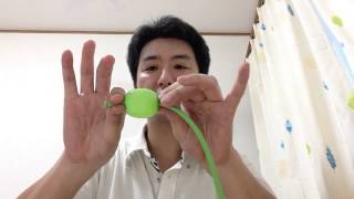 バルーンアートの作り方 花のブレスレット　Bracelet of the how to make essence of the balloon art