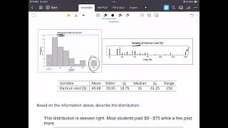 STAT: Summarizing quantitative data example (pg 10)