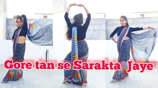 Gore Tan Se Sarakta Jaye/Govinda  &Raveena superhit song/Dance cover by Rocking Anjali