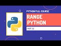 range in Python | Python Full Course | Part-32 | Hindi