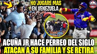 Así RONALD ACUÑA JR HIZO el PEOR PERREO de la HISTORIA en Venezuela y FANS ATACARON a SU FAMILIA MLB