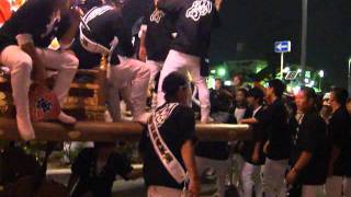 2011年川向のだんじり＊夜のパレード金剛駅前3/3