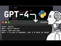 Using The NEW GPT-4 Model To Create Cool Python Apps