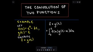 ❖ Convolution of Two Functions ❖