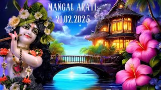 Mangal arati || ISKCON HBR Layout Bengaluru || 21.02.2025