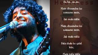 Main Dhoondne Ko Zamaane Mein Full Song | Arijit Singh )(Karaoke Songs Download Free)